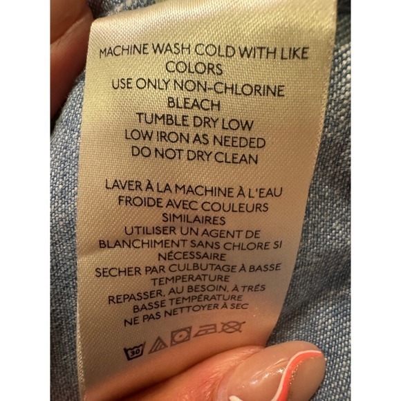 Free People Sami‎ Denim Mini Dress Collared Halter Sleeveless Button Down - Picture 8 of 12